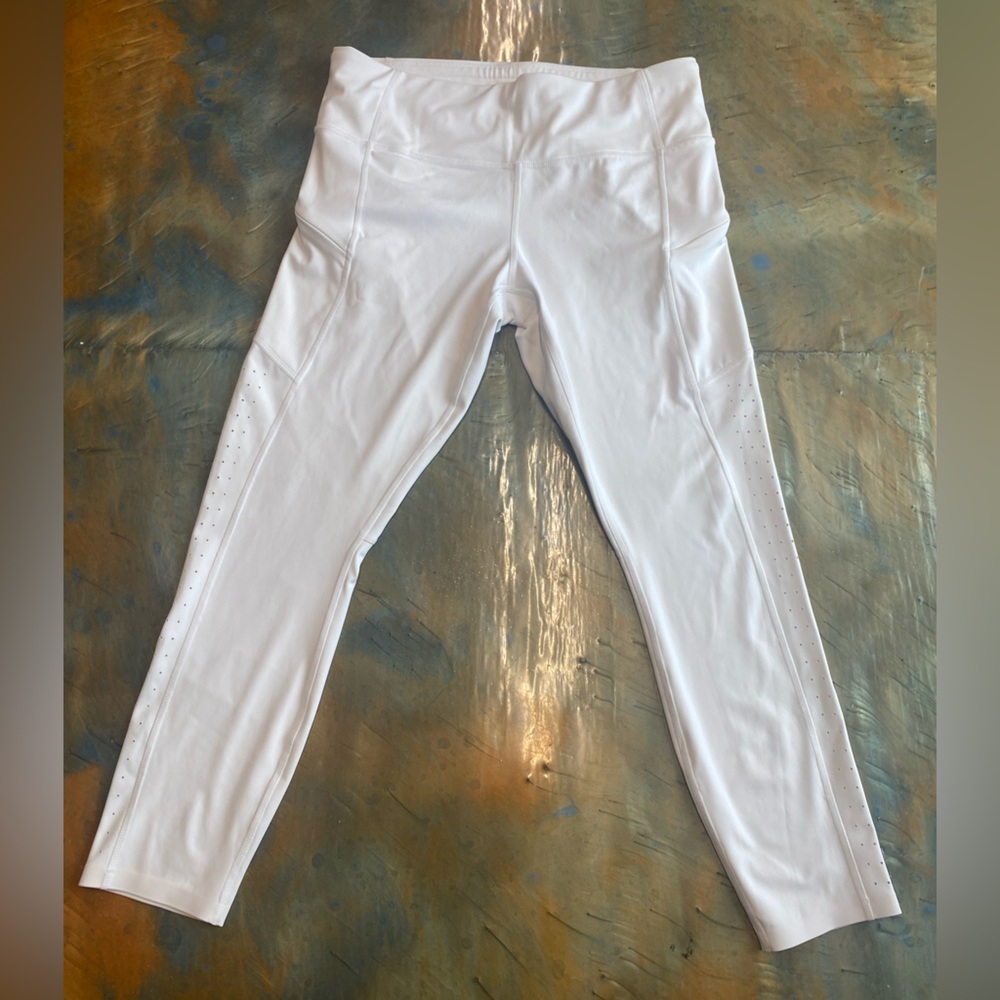 Women’s White Athleta Leggings
